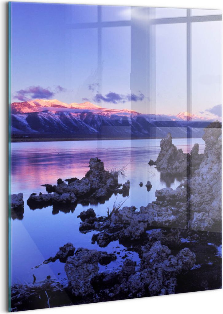 Designer Glasbild - Wandbild - Glas Bild - 60x80 cm - Mono Lake, Kalifornien, Usa