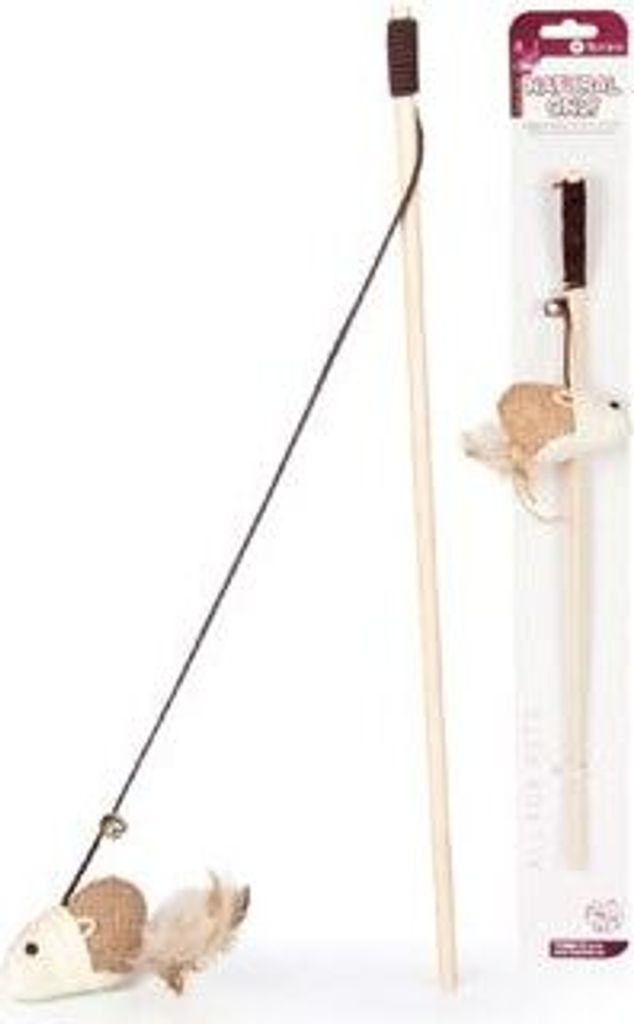 Spielzeugkatze Angelrute No.14 Natural Nur 40cm Produktbild 