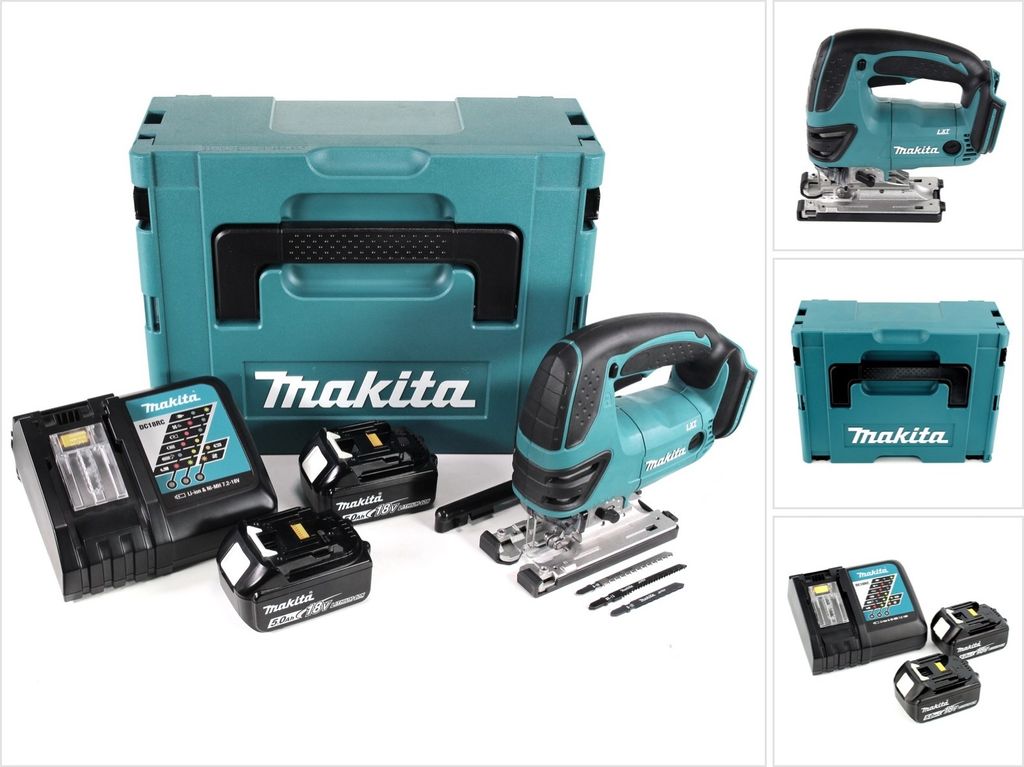 Akumulátorová priamočiara píla Makita DJV 180 RTJ 18V + 2x Obrázok produktu 