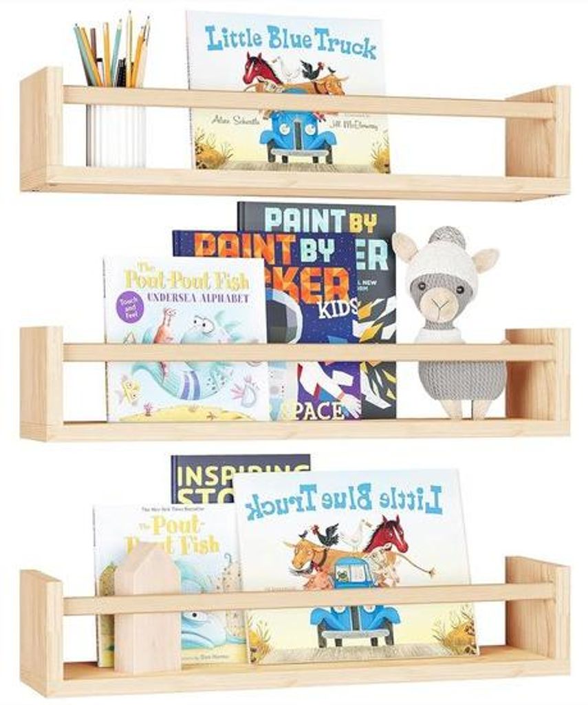 Holz Bücherregal für Kinder, ideal für Bücher und Spielzeug