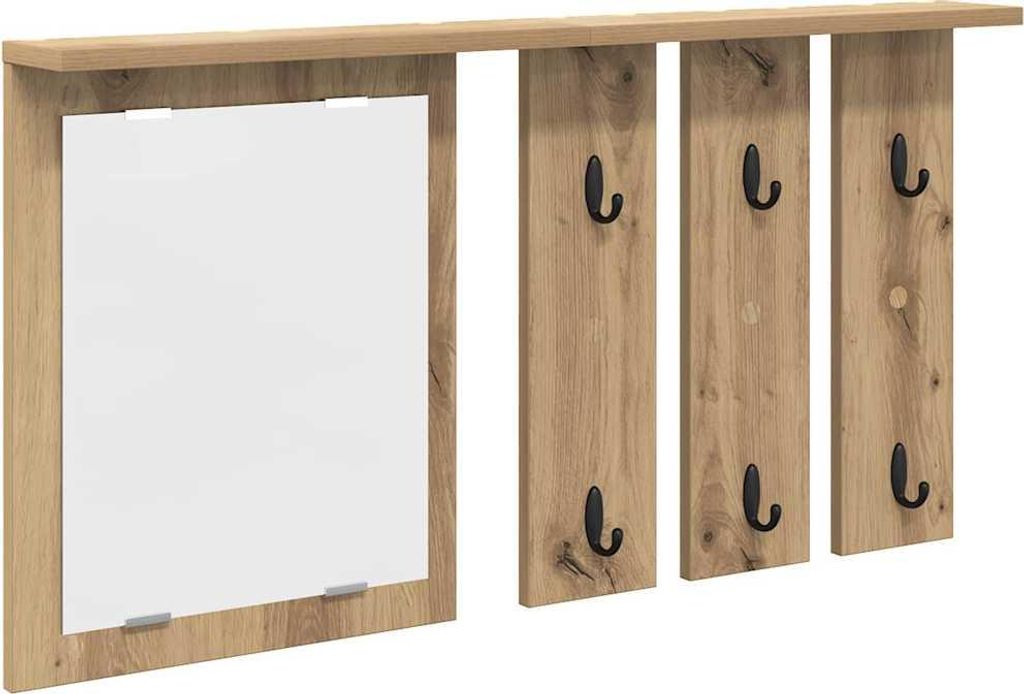 Wandmontierter Kleiderständer Artisan-Eiche 85 x 10 x 45 cm