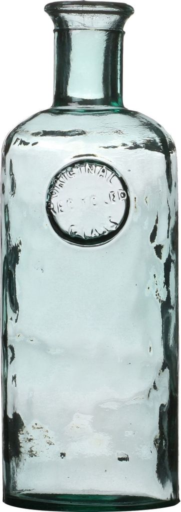 Flaschenvase MALEA aus recyc. Glas | Bottle Vase, transparent / grün