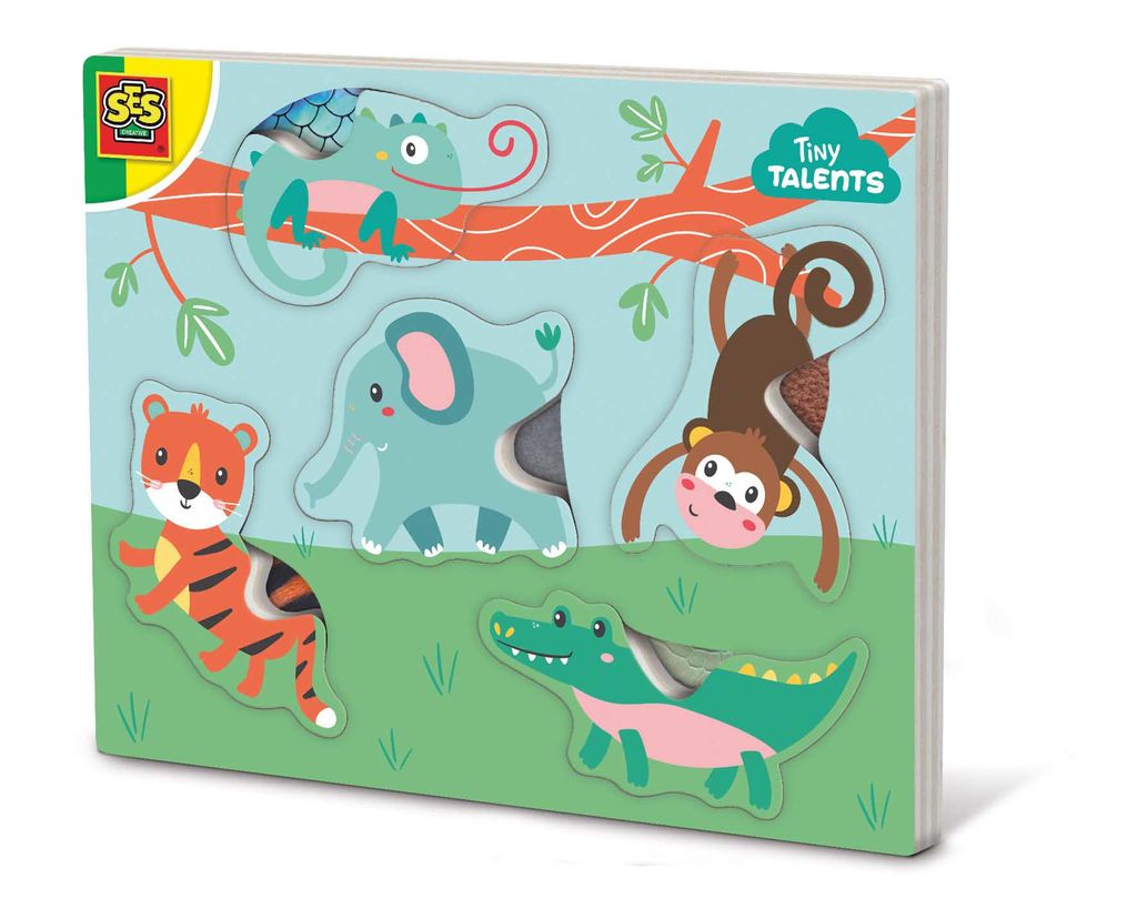SES Creative Tiny Talents Fühlpuzzle Tiere, 5 Stück(e), Tiere, 1 Jahr(e)