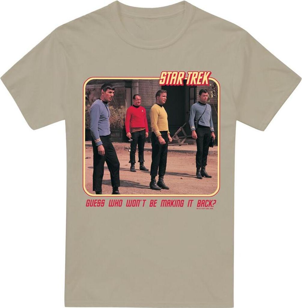 Star Trek - "Red Shirt Blues" T-Shirt für Herren TV5639 (XL) (Sand)