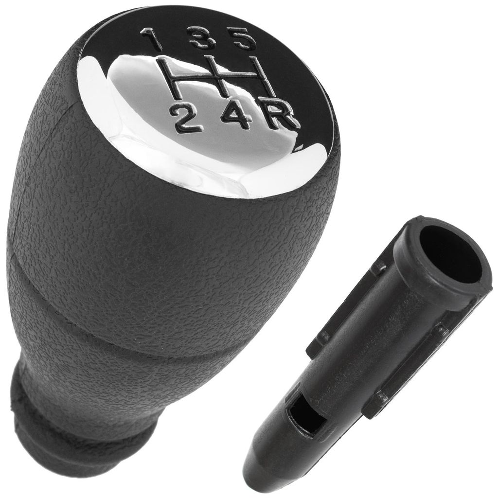 Citroën Berlingo I 96-07 Schaltknauf Chrom 5-Gang + Adapter / Schaltknauf-Hebeladapter 2-teiliges Set
