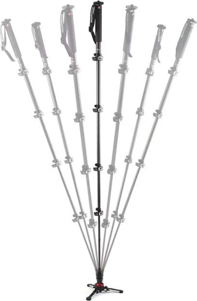 Manfrotto MVMXPROC5 Monopode Carbone avec Base XPRO Fluid Noir