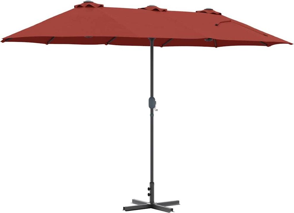 Garten-Sonnenschirm Terrakotta 370 x 197 x 239 cm