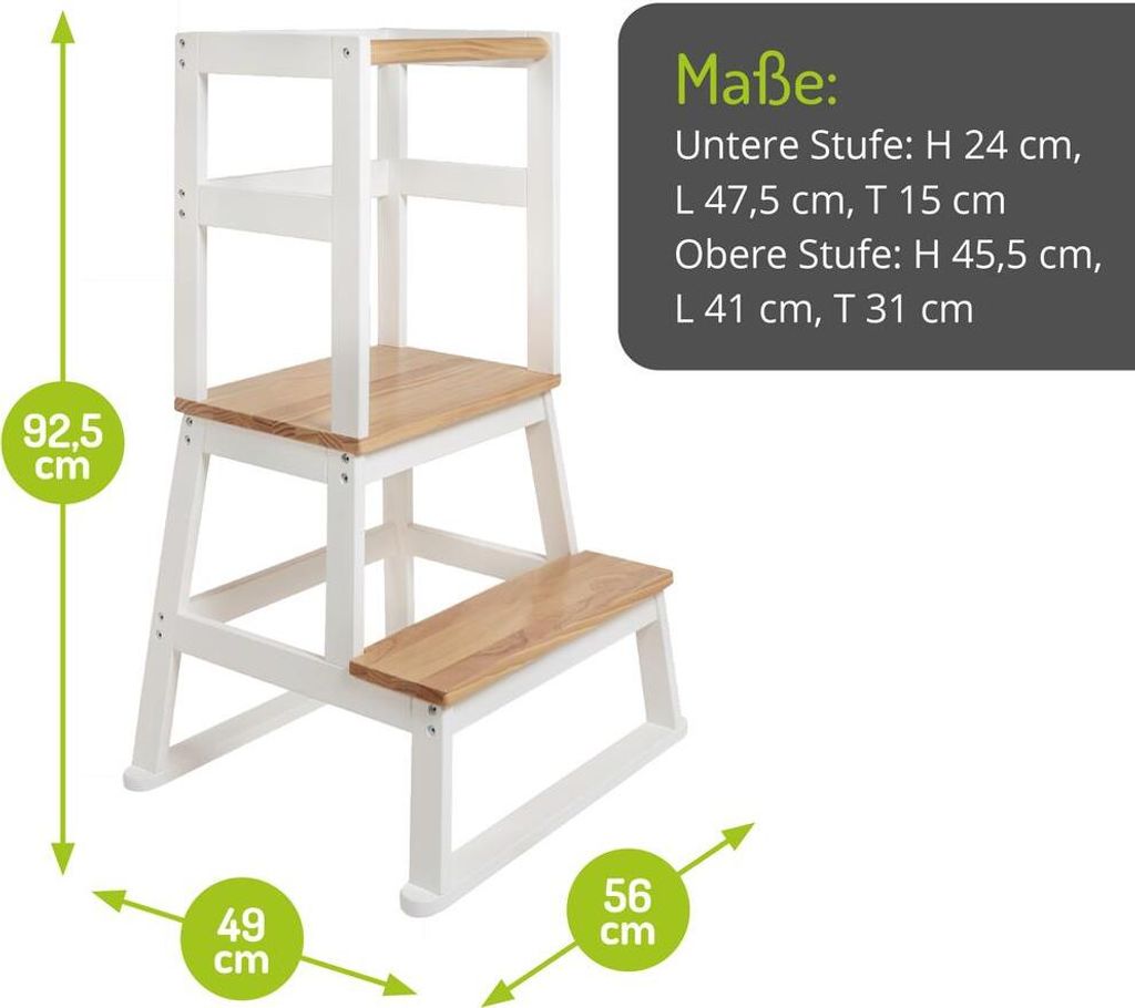 BOMI® Learning Tower für Baby & Kleinkinder | Trittschemel Produktbild 3