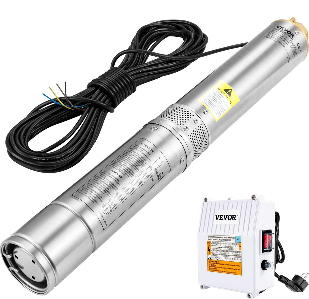 VEVOR 4 pouces 1100W Pompe de puits profond Pompe de puits Image du produit 