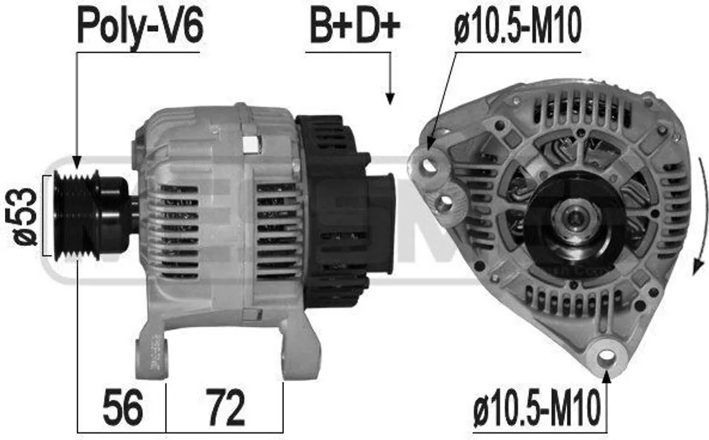 Alternateur haute performance 120A pour BMW Série 3 Z3 E36 E46 ERA 209
