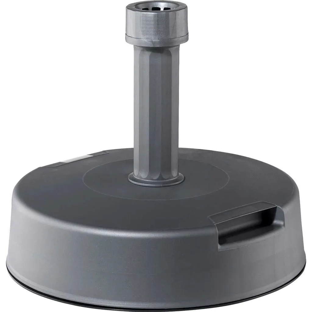 Pied de parasol gris lestable en béton - Support stable pour extérieur