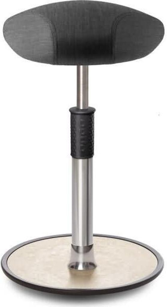 Sitz- Stehhocker Free Tall Triangel kvadrat Remix Salz&Pfeffer Chrom /creme.