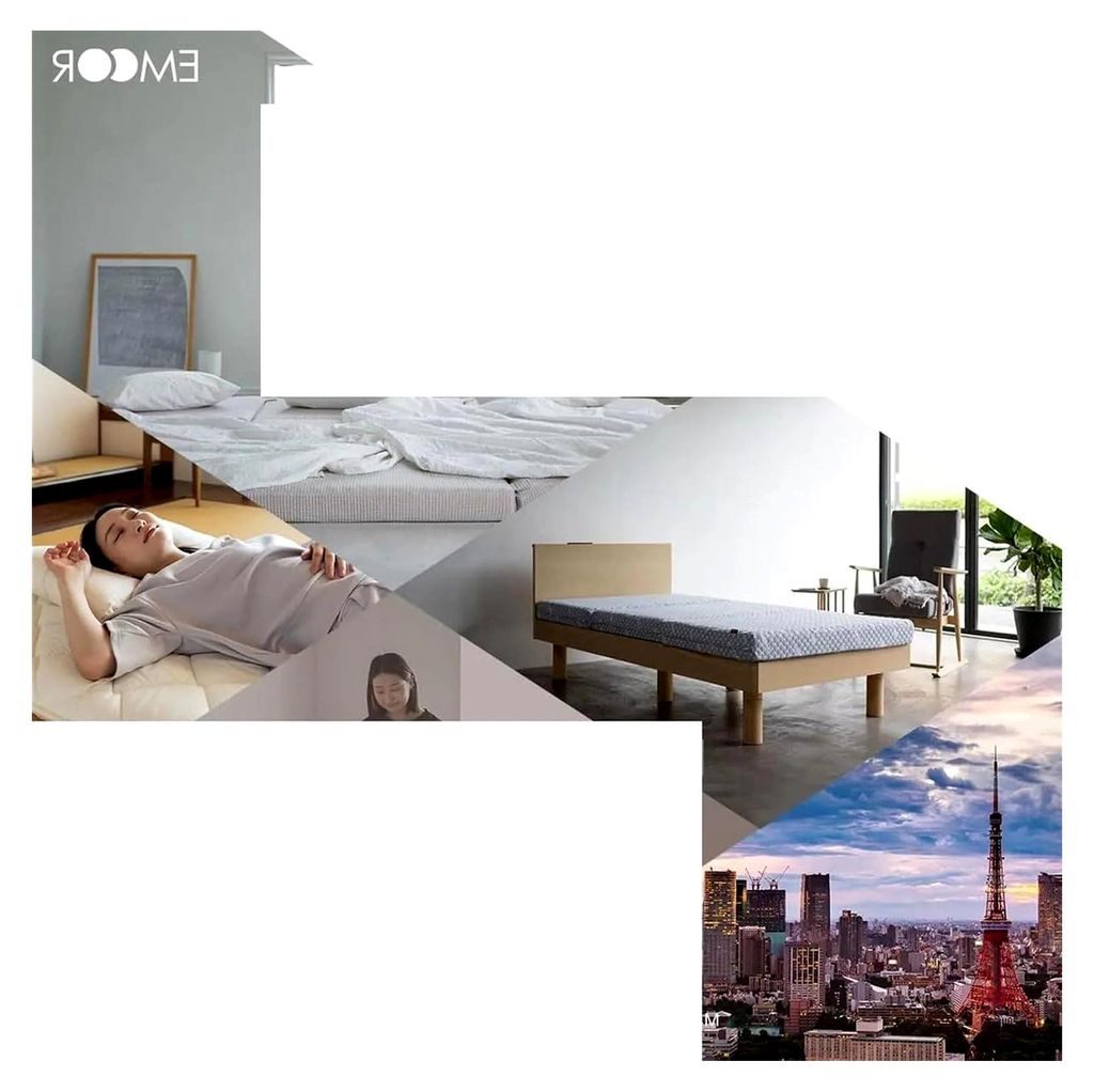 Futon-Matratze Bianco – Faltbare Matratze für Bodenbetten, rollbare Isomatte, bequemer Futon für Zuhause, leichte und tragbare Bettlösung