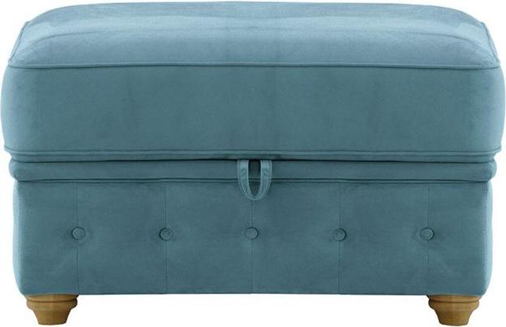 Chesterfield Borneo Aufbewahrungshocker-Velluto 12-dark oak