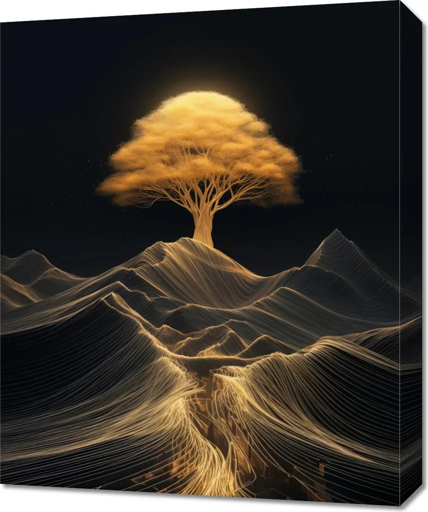 Image 50 x 60 cm Arbre Énergétique - Créer une Ambiance Zen et Relaxante