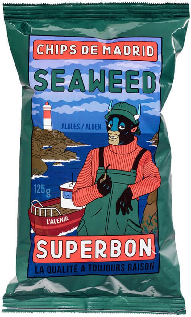 Superbon Chips Seaweed Kartoffelchips mit Algengeschmack Produktbild 