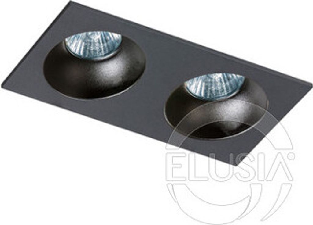 AZzardo Hugo 2 Schwarzes Downlight