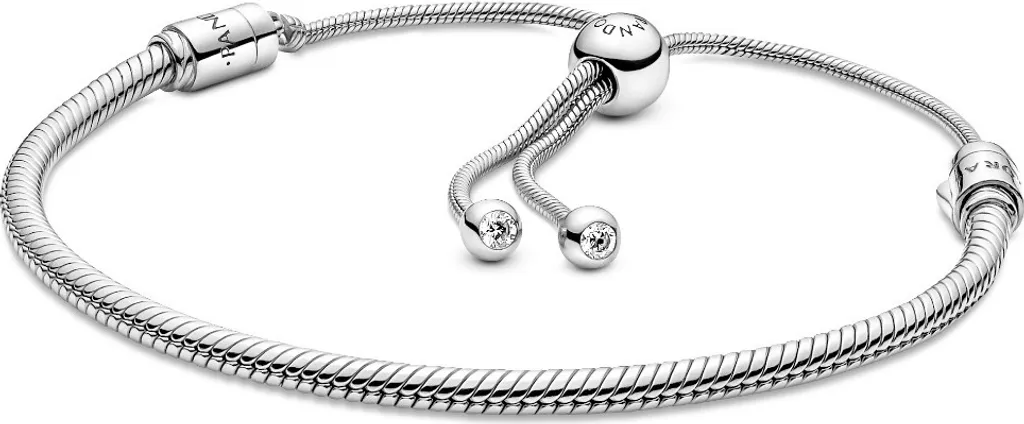 Bracelet Pandora Moments 599652C01 Coulissant en Argent 925 Maille Serpent