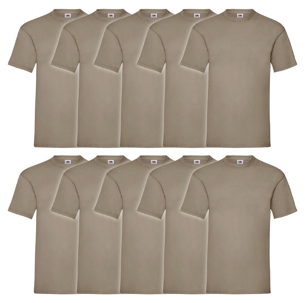 10er Pack Fruit of the Loom Valueweight T-Shirt Farbe: Produktbild 