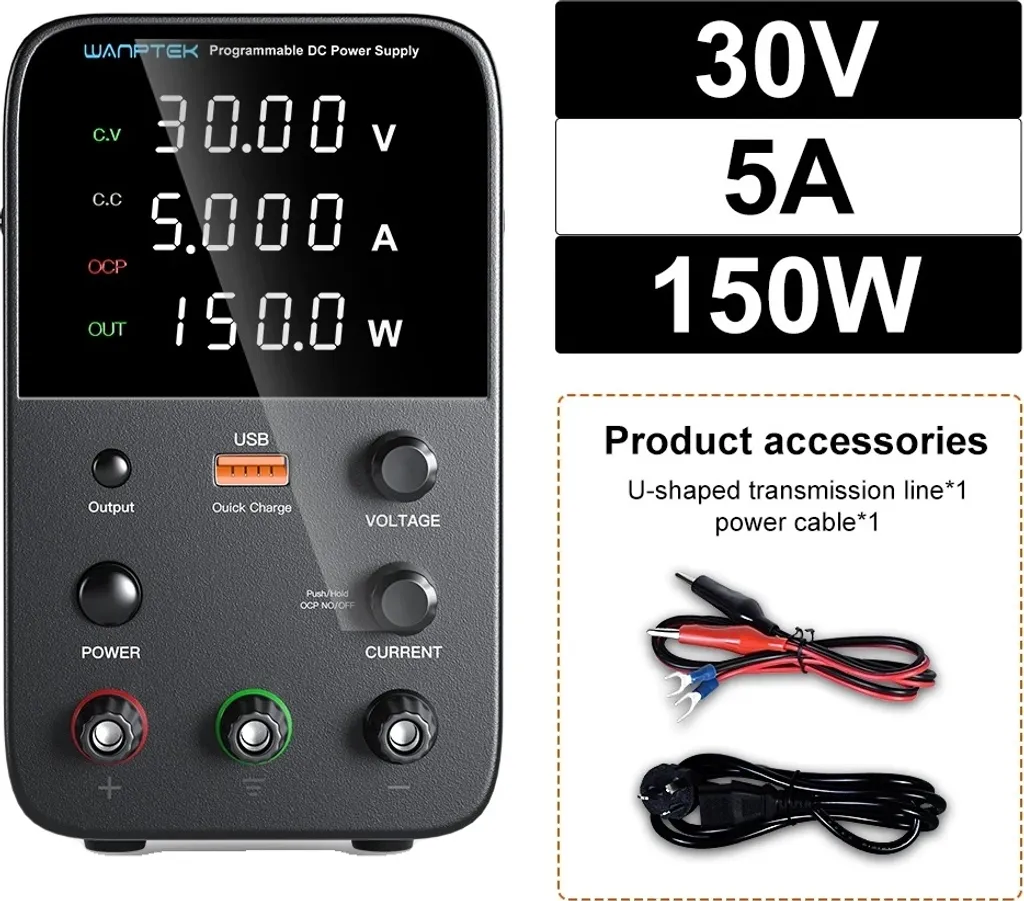 Recensione Wanptek WPS305H: Alimentatore Regolabile 30V 5A
