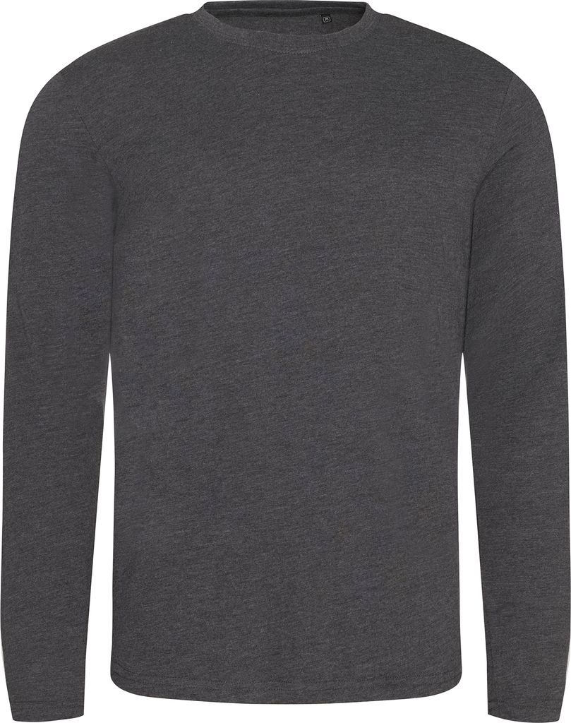 AWDis Herren Langarm Tri-Blend T-Shirt PC2975 (XL) (Graphit meliert)