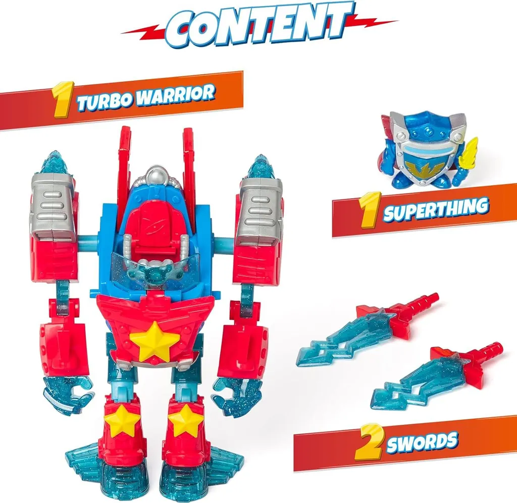 Jouet Robot Transformable Superthings Turbo Warrior pour Enfant - 5