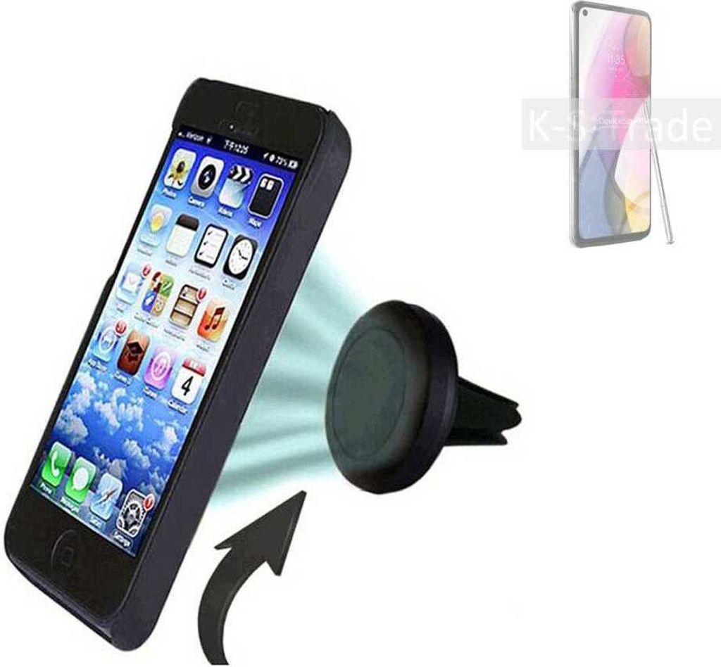 K-S-Trade Kompatibel mit Motorola Moto G Stylus (2021) Auto Handy Halterung KFZ Halter Lüftungsgitterhalterung Air Vent mount Smartphone Halter