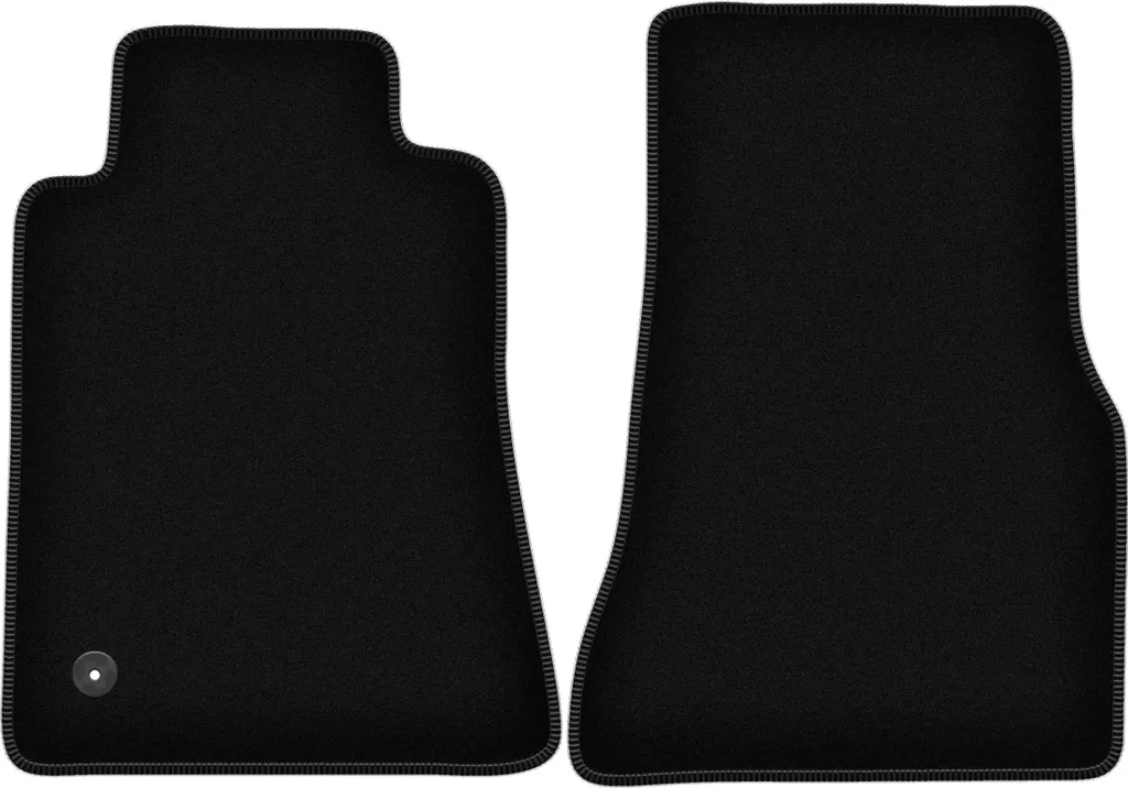 Wielganizator Tappetini anteriori in velluto per Ford Mustang MK5 (2004-2014, coupé) neri, set 2 pz, con fissaggi