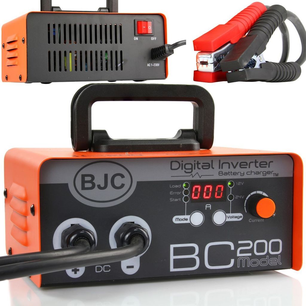BJC Digitální invertorová nabíječka baterií 12/24V BC-200 Obrázek produktu 1