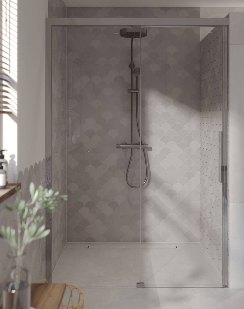 Ben IMotion Duschtür Schiebetür nach links mit Anti-Kalk 140x206cm Dusche