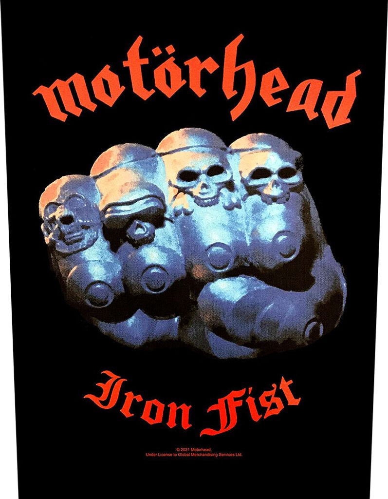 Motörhead Iron Fist 2017 Aufnäher zum Aufnähen 36 x 30 cm