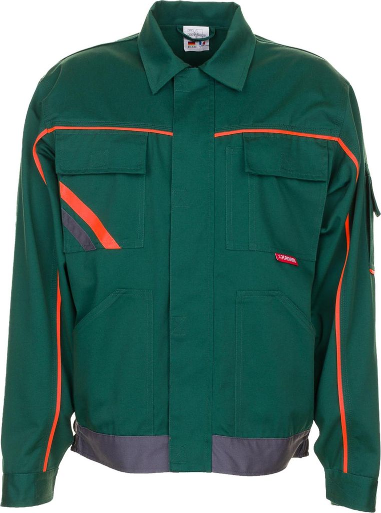 Größe 62 Herren Planam Visline V2 Bundjacke grün orange schiefer Modell 2482