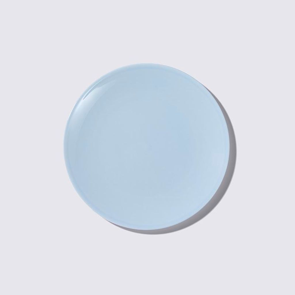 Teller flach 21 cm Pastell Hellblau Fine Bone Chin