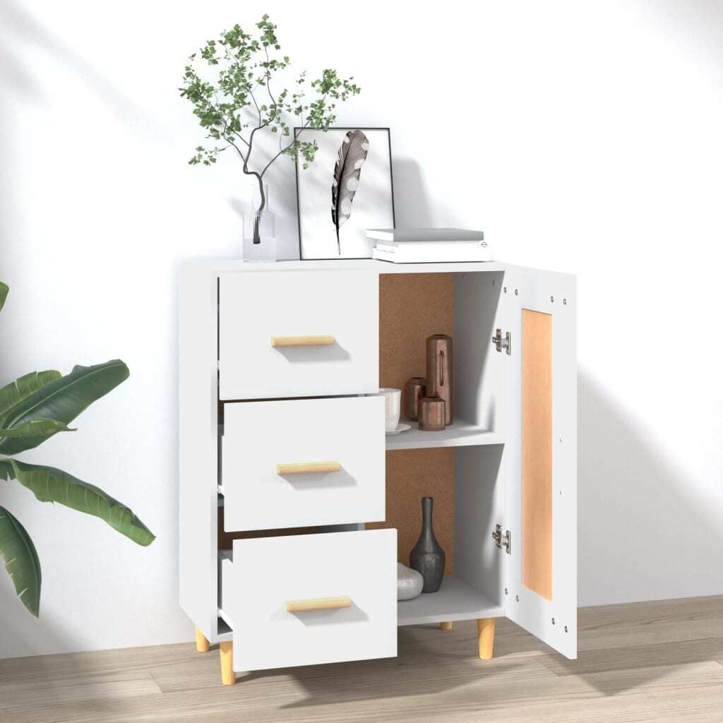 "im Sonderangebot"Sideboard - praktischem Design - Wohnzimmerschrank - Kommde für Flur - Weiß 69,5x34x90 cm Holzwerkstoff DEMöbel 3411948