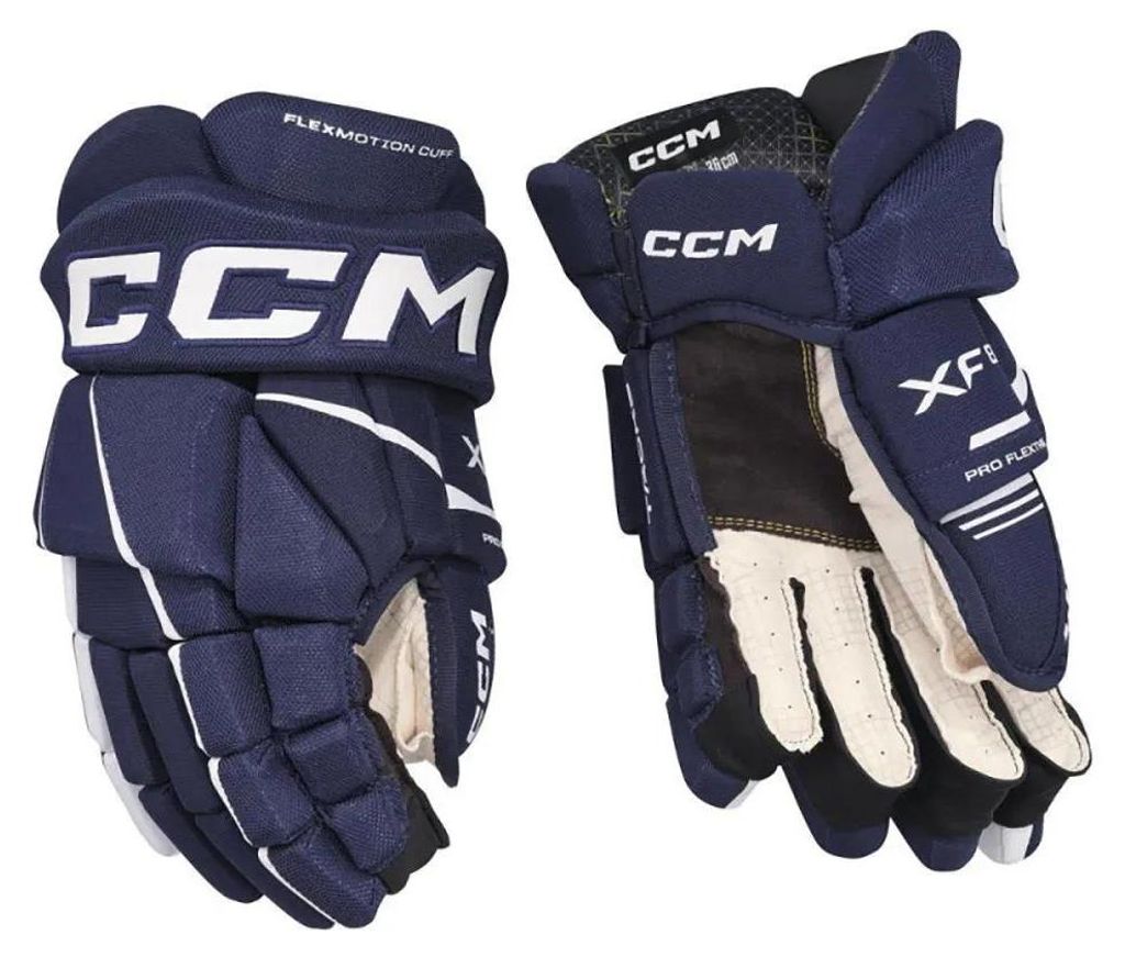 Handschuhe CCM TACKS XF 80 Senior navy/weiss 14 Zoll