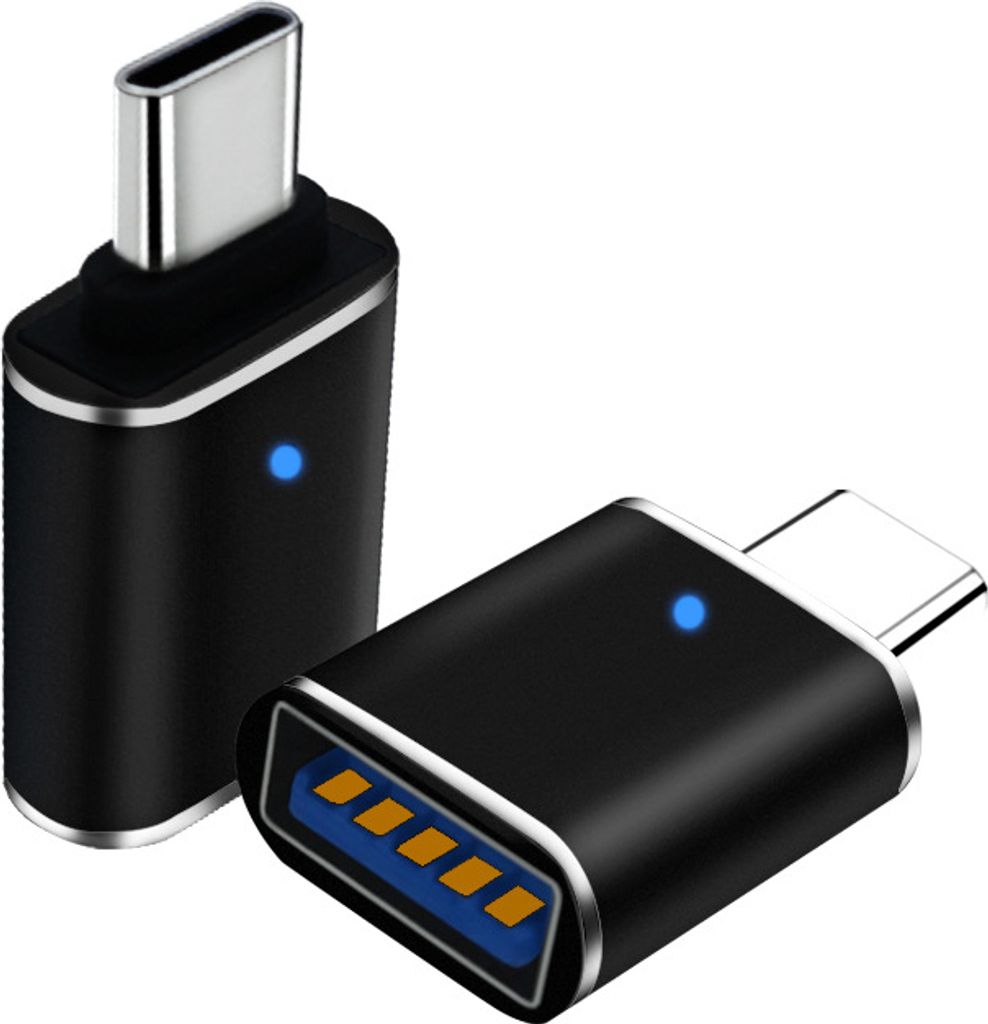 INF USB 3.0 zu Typ-C Adapter mit LED-Anzeige (2er-Pack)