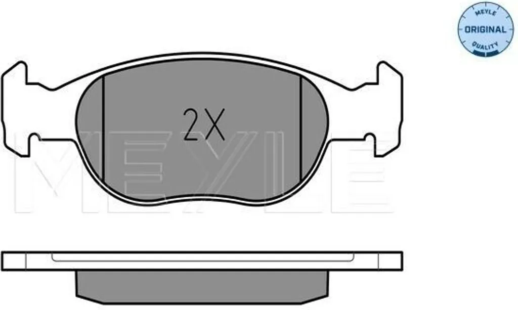 Plaquettes de frein avant MEYLE 025 231 8118 pour Punto - Réf OE 71752981