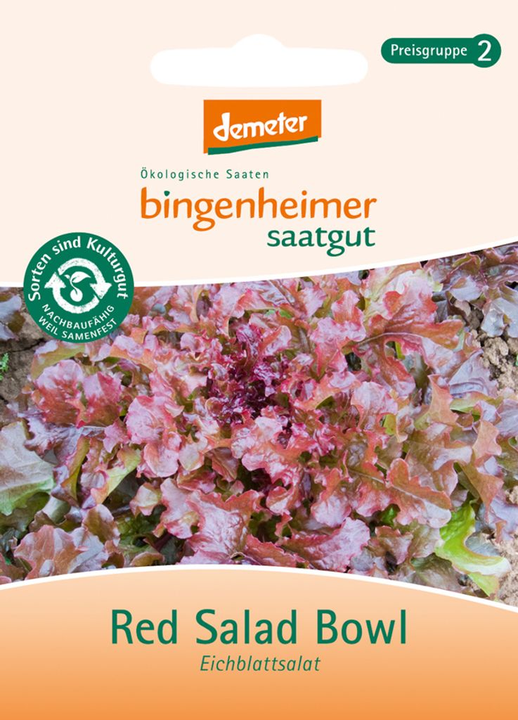Bingenheimer Saatgut AG - Red Salad Bowl - Pflücksalat (Saatgut) - 1St
