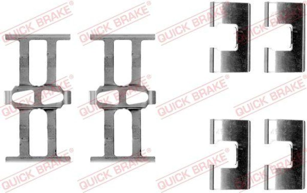 QUICK BRAKE 109-1118 Zubehörsatz, Scheibenbremsbeläge OE kompatibel mit Sedici, Accord, Civic, CR-V, CR-Z, Crosstour, Insight, Legend, Prelude