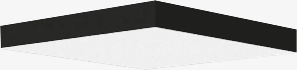 Plafonnier LED IZAR B Noir 3000K Lucis : Éclairage Doux et Durable 17W