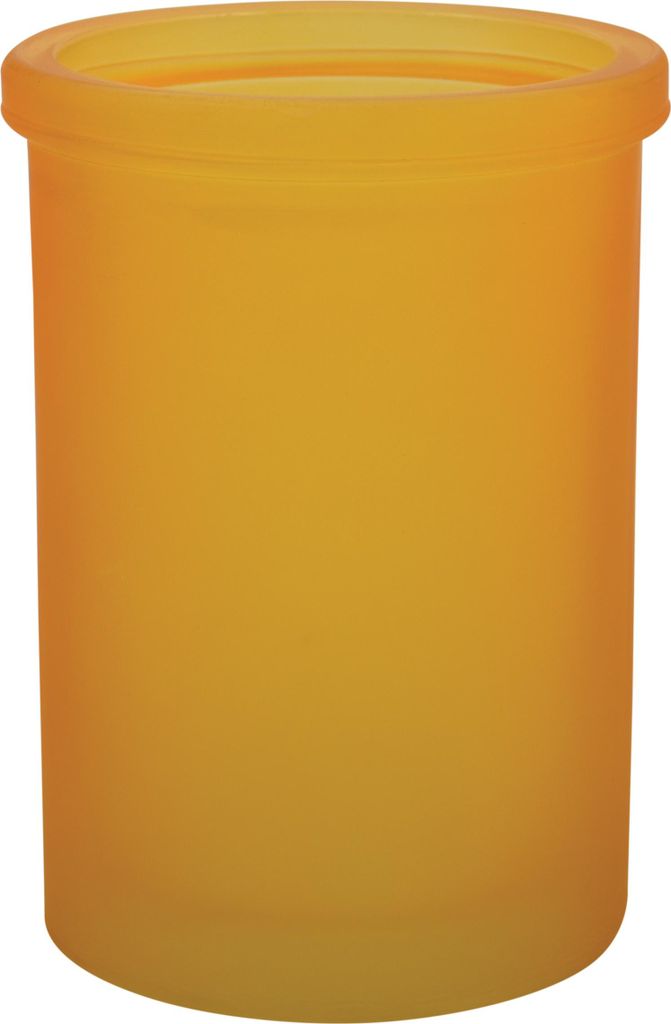 Spirella Zahnputzbecher Zahnbürstenhalter "Yoko" 7,5x10,5 cm Glas Gelb