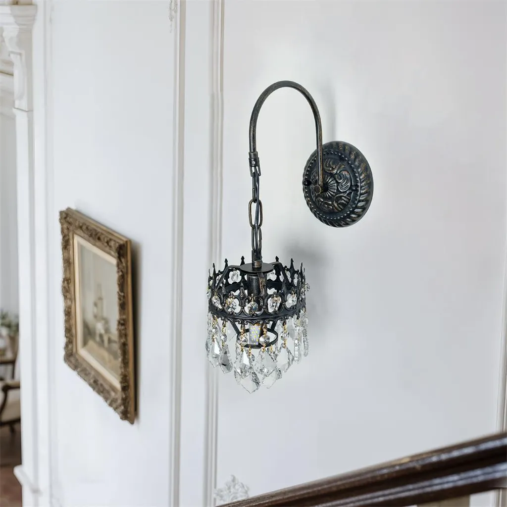 Applique LED Vintage 5W Cristallo K9 - Efficienza e Stile Retrò