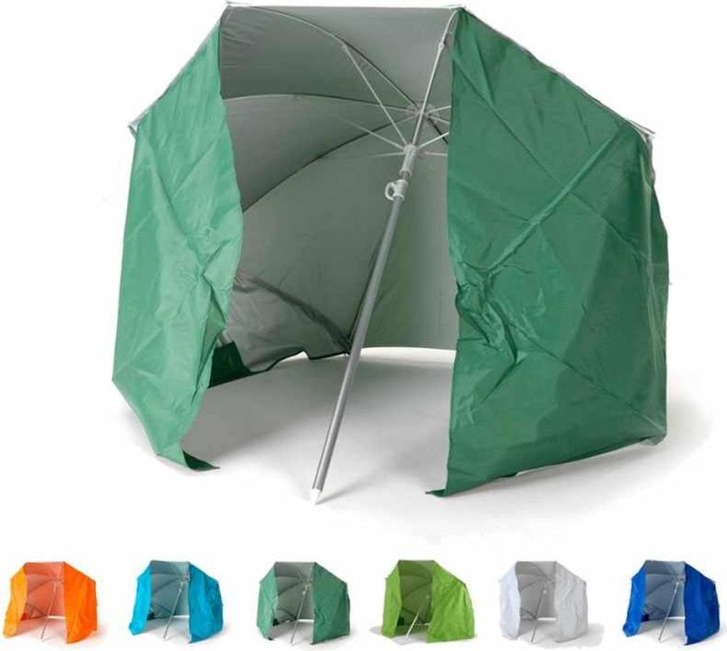 Sonnen Strandschirm Tragbar Leicht Alu Zelt Motorradfahrer 160 cm Piuma - Dunkel Grün