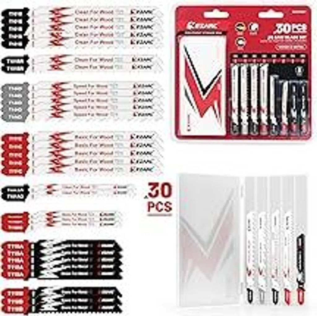 Set 30 Lame EZARC per Seghetto Alternativo - Taglio Professionale in Legno e Metallo