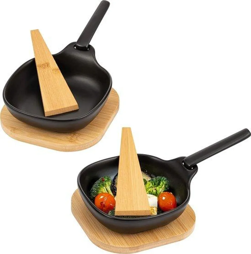 Fini les Aliments qui Collent : Lot 2 Poêles Grill Céramique Noire