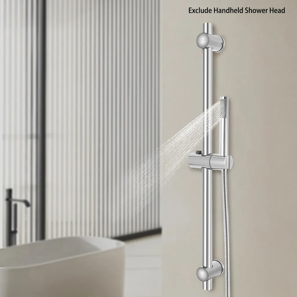 Binario Doccia Acciaio Inox 304 - Asta 66cm per Hotel e Strutture Ricettive - 3