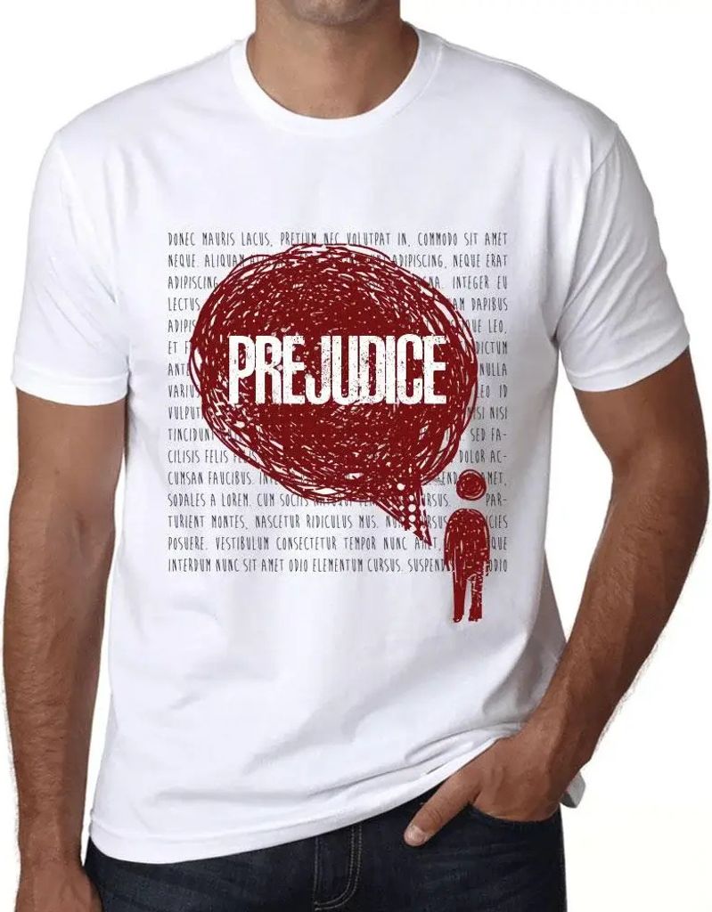 Herren Grafik T-Shirt Gedanken Vorurteil – Thoughts Prejudice – Öko-Verantwortlich Vintage Jahrgang Kurzarm Lustige Druck Geburtstag Geschenk ...