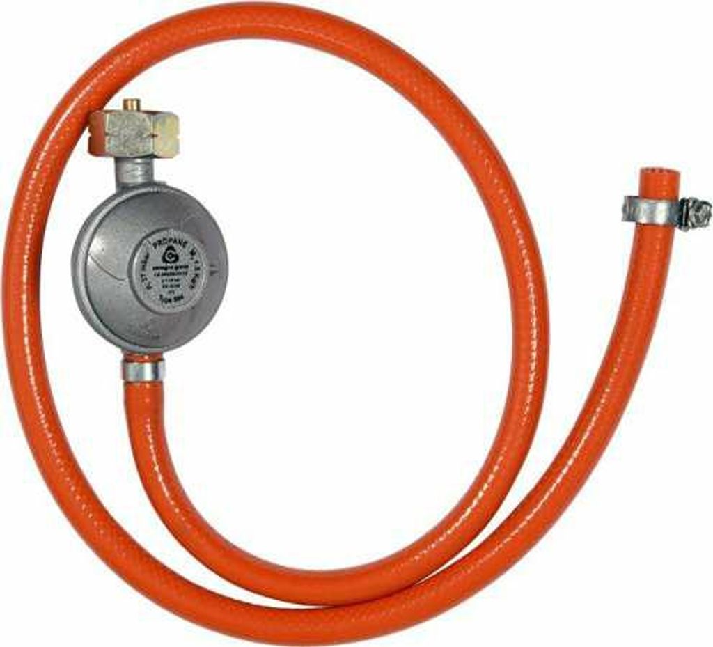 Tubo del gas da 1 m con riduttore di pressione, regolatore Immagine del prodotto 