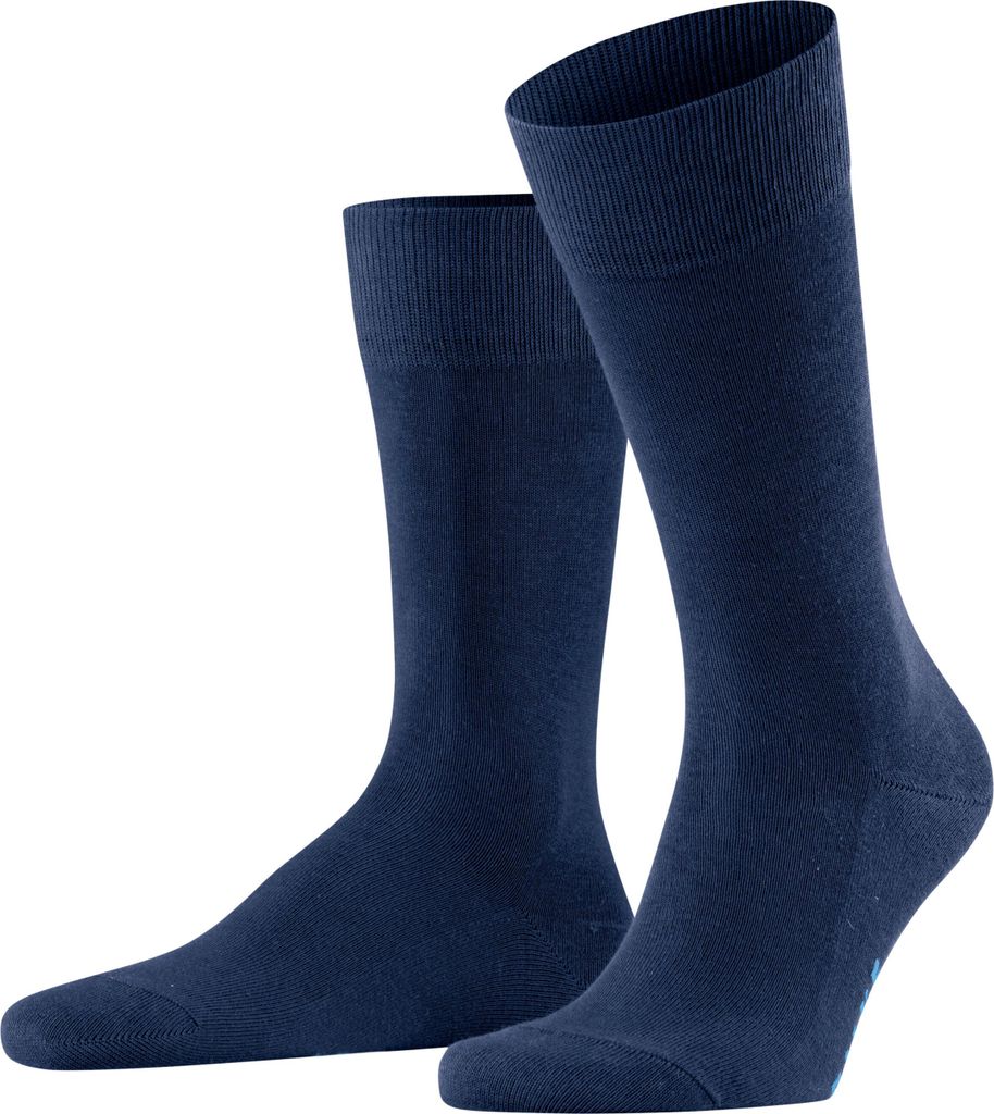 FALKE Herren Socken - Family SO, Allrounder Strümpfe, Uni, Baumwollmischung Blau (Royal Blue) 39-42