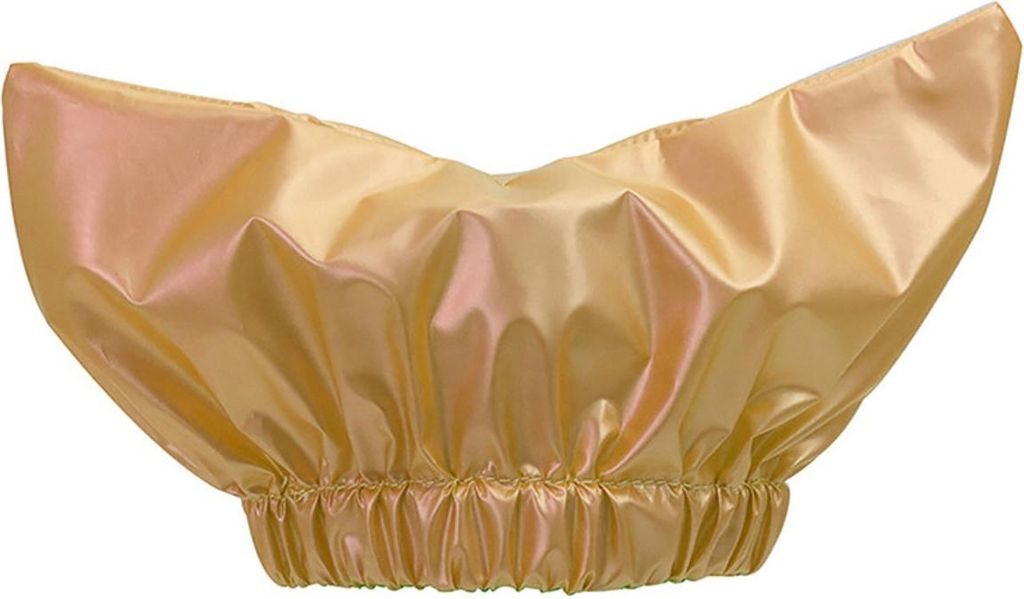 INF Goldene Wasserdichte Tierbadkappe für Hunde und Katzen - Ohrenschutz Duschhaube S